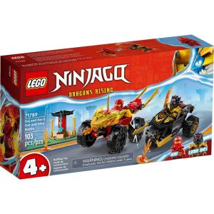 Lego Ninjago Kai and Ras's Car and Bike Battle