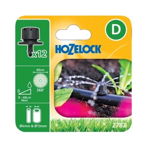 Hozelock End of Line Adjustable Mini Sprinkler 4mm pack of 12