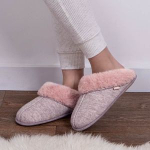 totes Ladies Knitted Mule Slippers