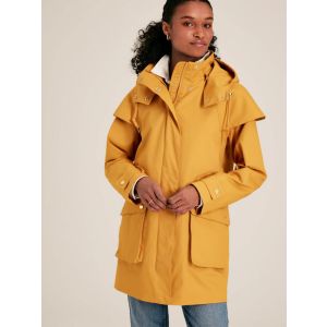 Joules Edinburgh Yellow Premium Waterproof Hooded Raincoat