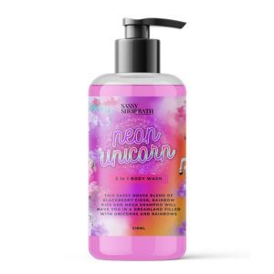 Sassy Shop Wax Neon Unicorn 210ml 3 in 1 Body Wash