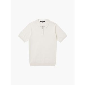 French Connection Zip Neck Short Sleeve Polo Shirt