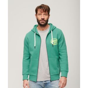 Superdry Neon Vintage Logo Zip Hoodie - 2 colours available