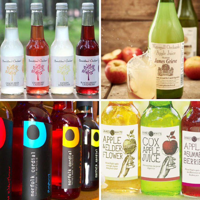 Locally supplied Juices, cordials and soft drinks